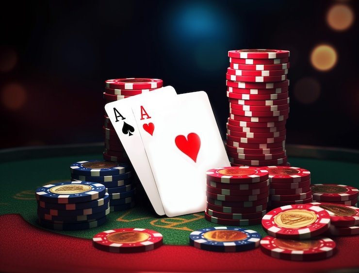 Caribbean Stud Poker dealer studio with live camera feed